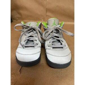 Air Jordan 5 Kids Basketball Shoes Size 9C Green Bean Retro Athletic Outdoor